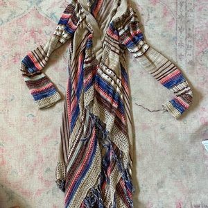 Paper crane crochet duster